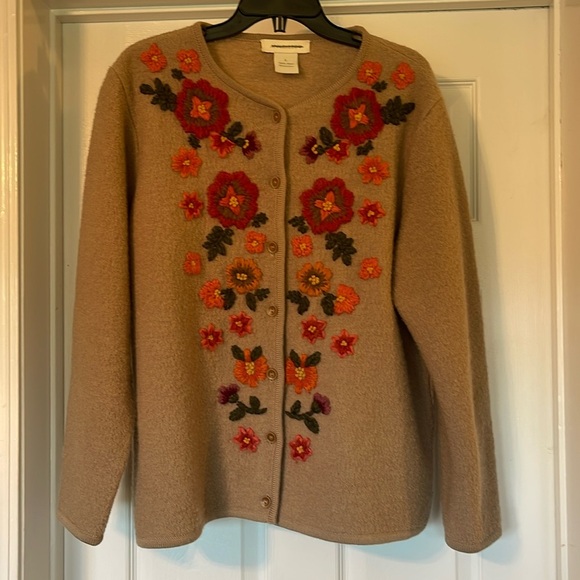 Appleseeds 100% Wool with Embroidery Jacket Size L - Picture 1 of 5